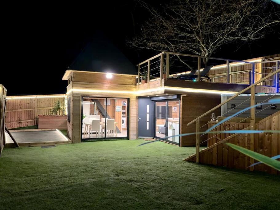 Chalet Et Jaccuzy Sur La Plage Biscarrosse Εξωτερικό φωτογραφία